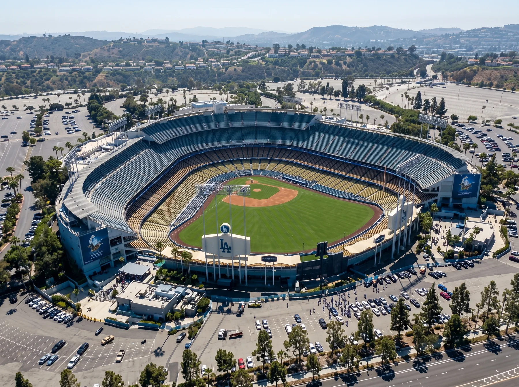 Dodger Stadium air tour