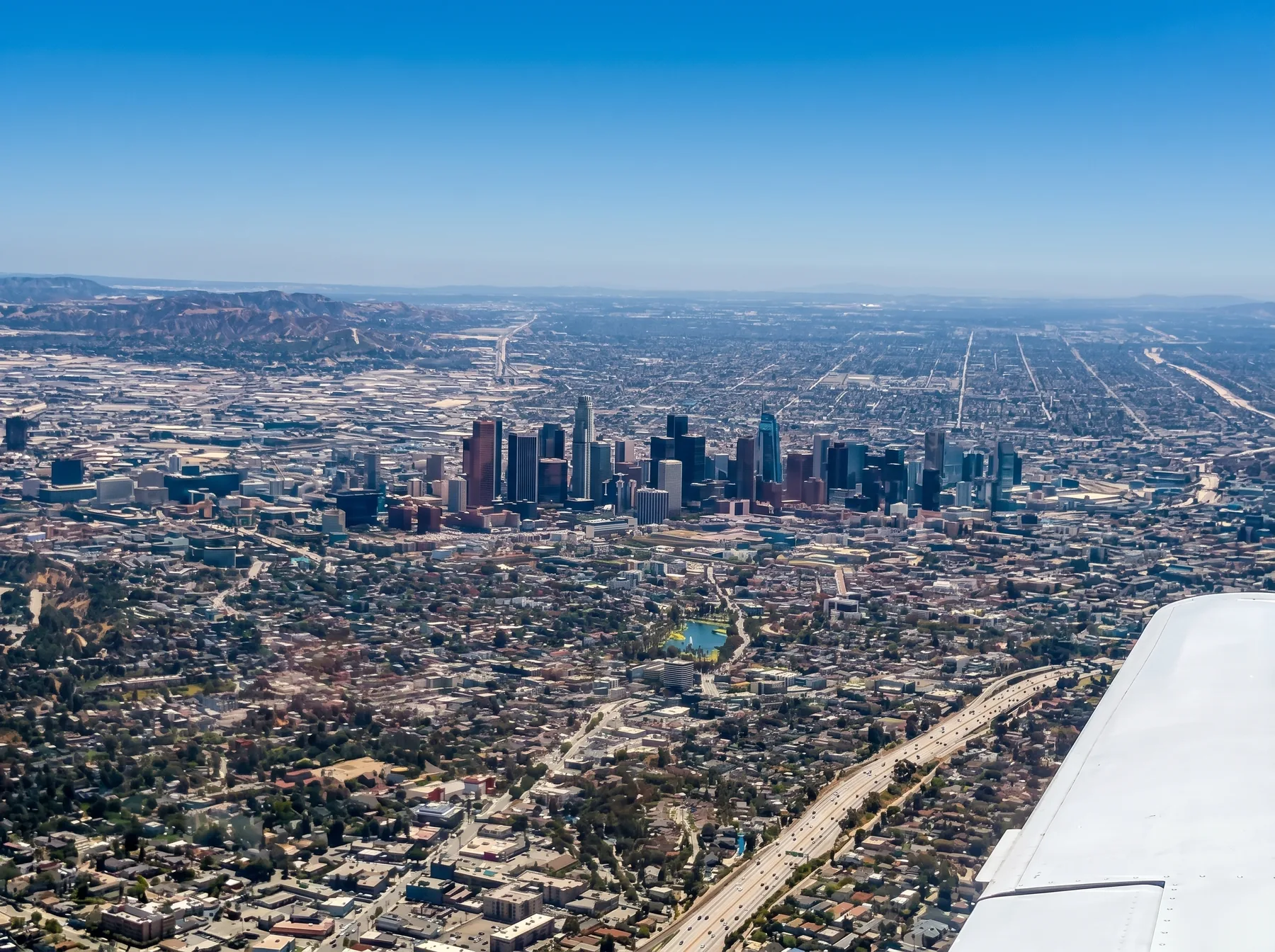 Downtown Los Angeles air tour