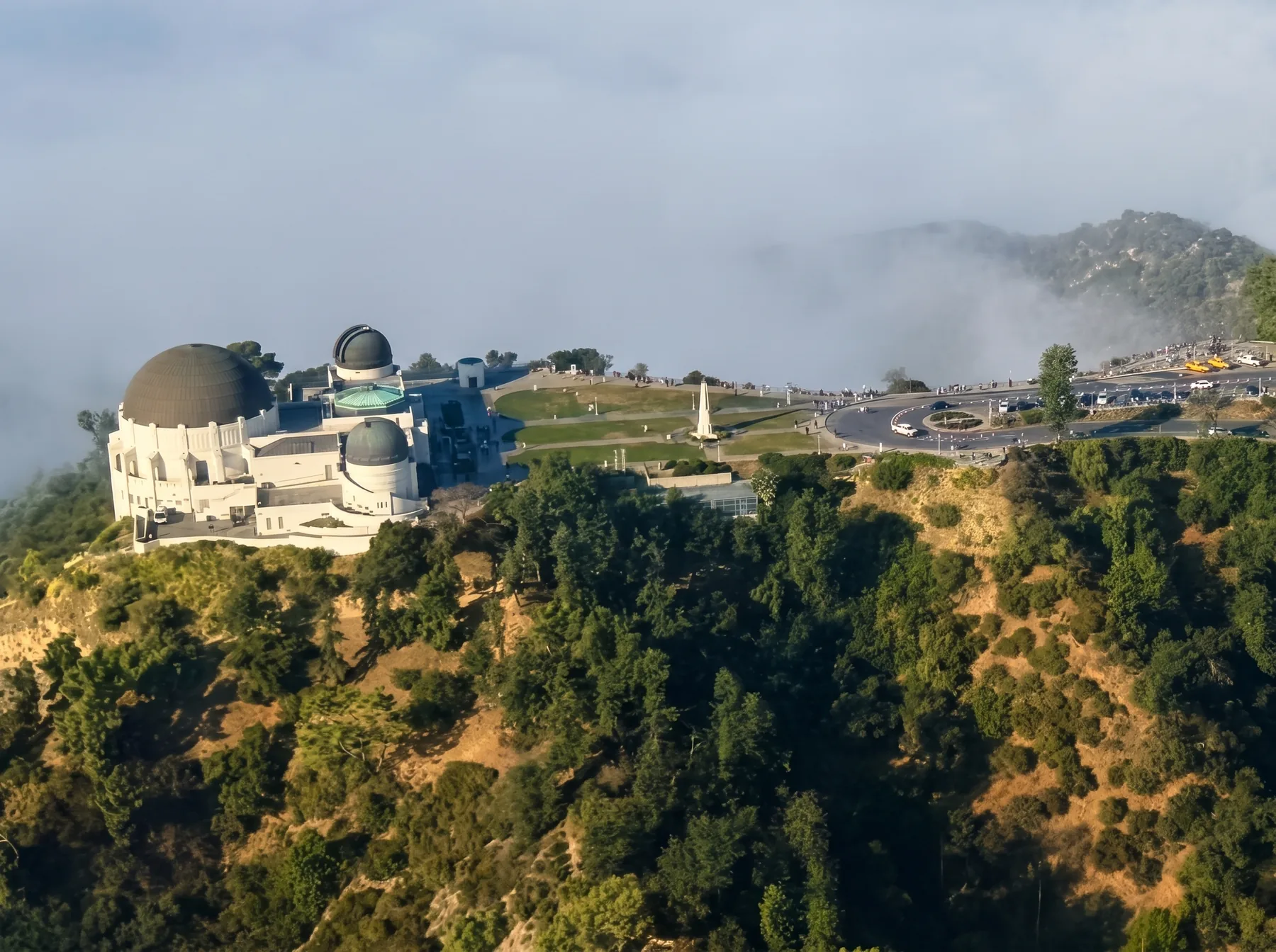 Griffith Observatory air tour